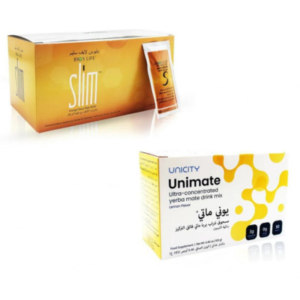 FEEL GREAT UNICITY. Unimate & Bios Life Slim. طريقة صحية لفقدان الوزن وتعزيز عملية الأيض | مكونات طبيعية | مُرخّص ومُثبَت علميًا | ضمان لمدة 90 يومًا